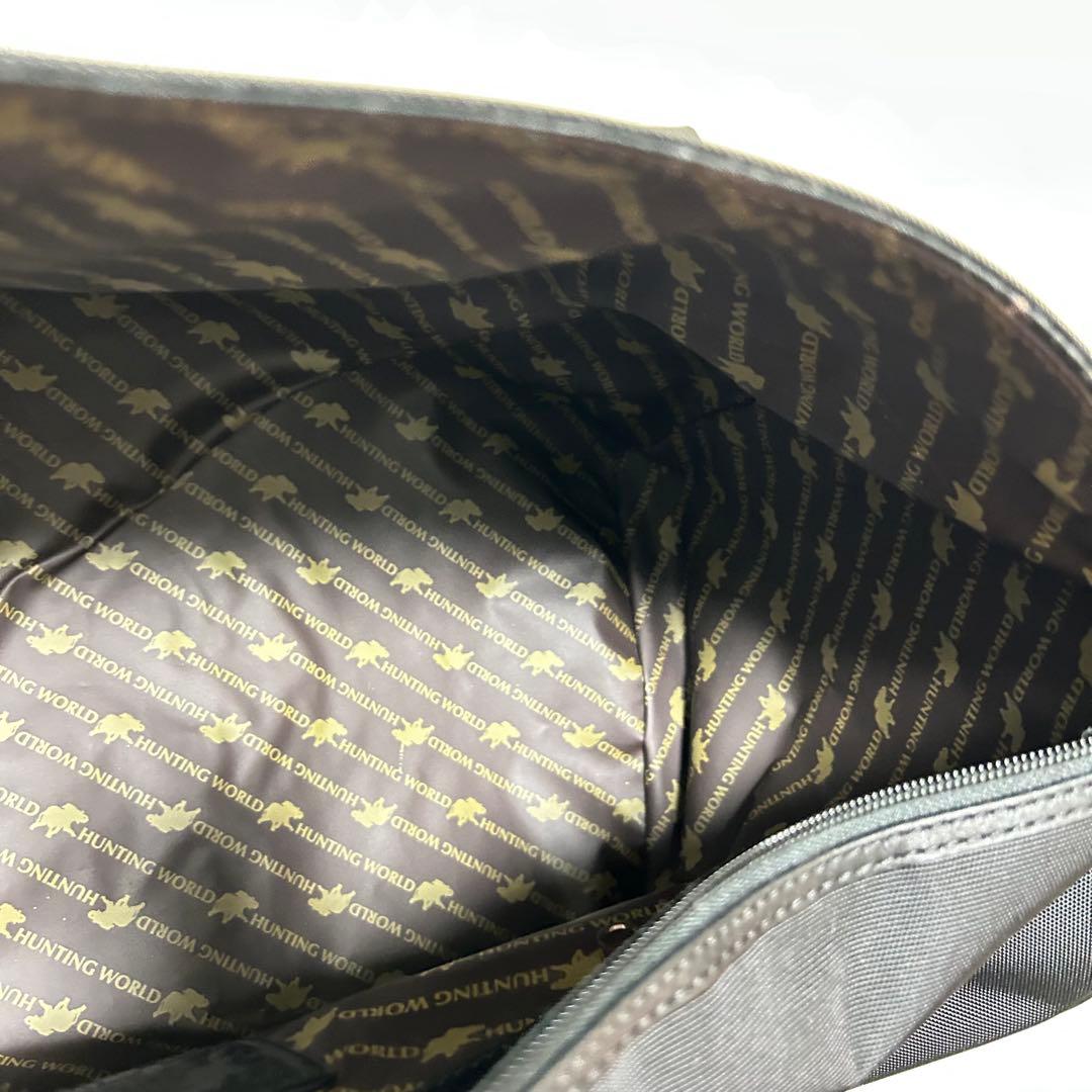 ハンティングワールド×メルセデスベンツ ボストンバッグ 2way 大容量　黒