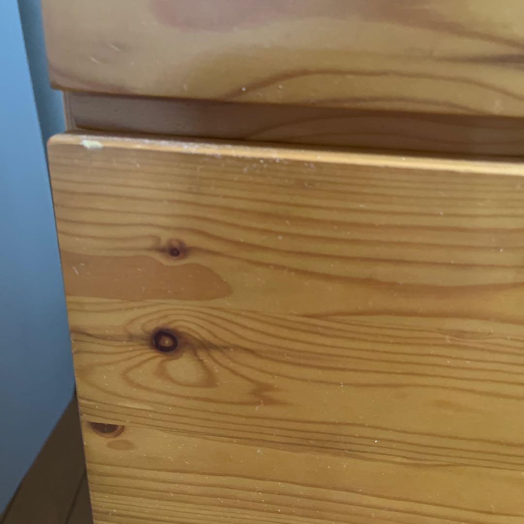 パイン材3段チェスト　送料込み