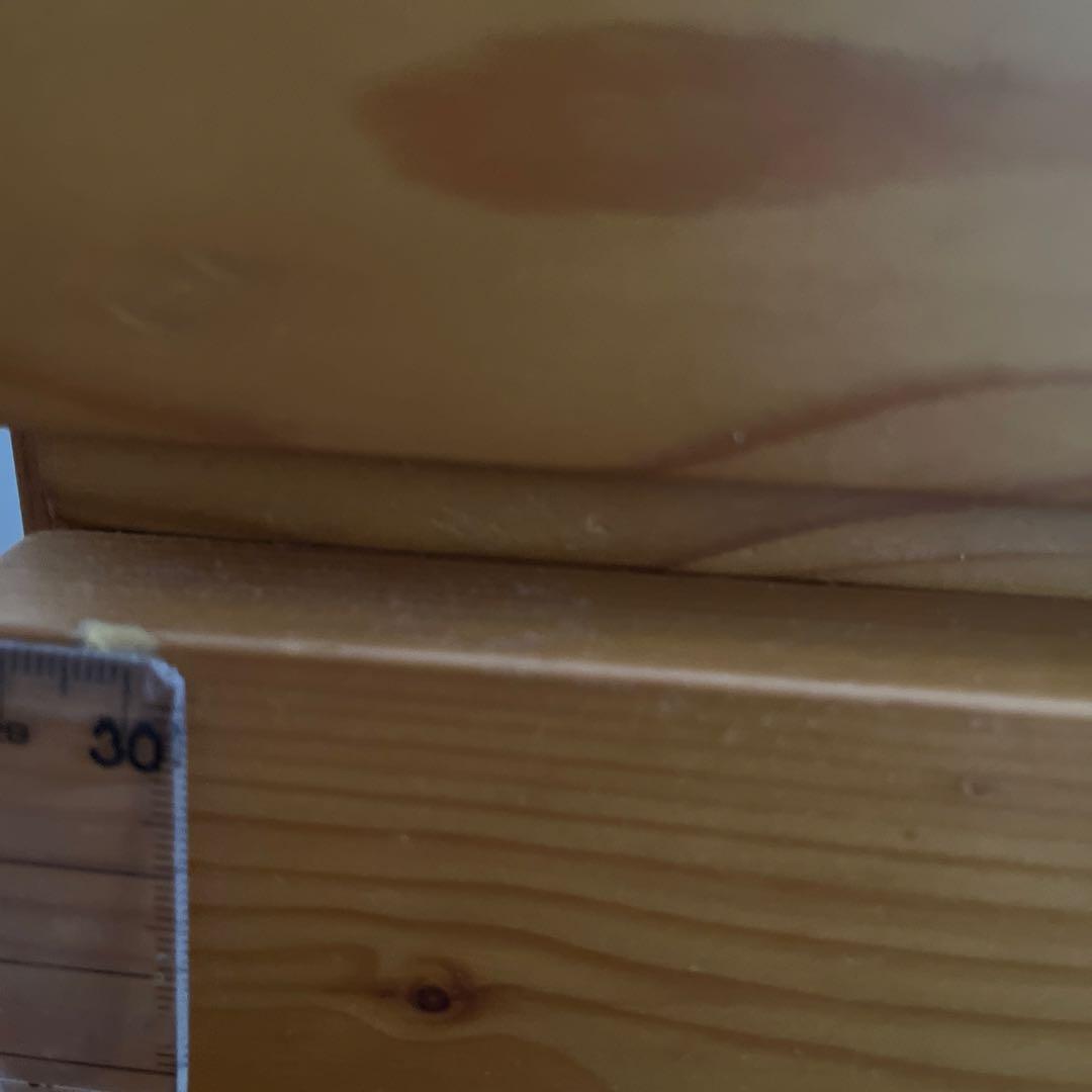 パイン材3段チェスト　送料込み