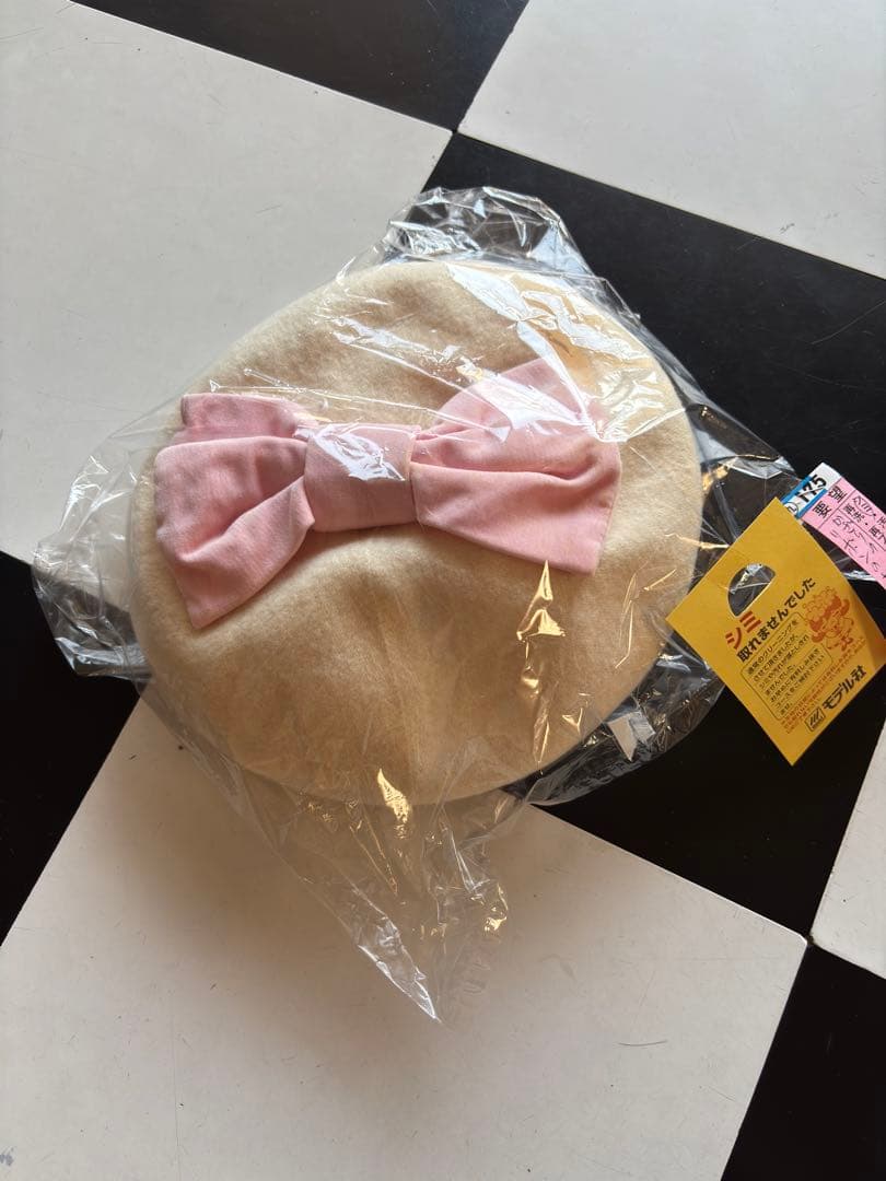 希少Angelic Pretty／子鹿のミルキーちゃんベレー帽　白色シミ有り