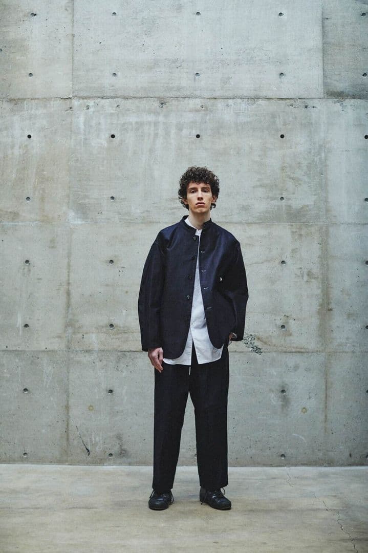 パンツ blurhms Broken Cloth Curve Front Slacks