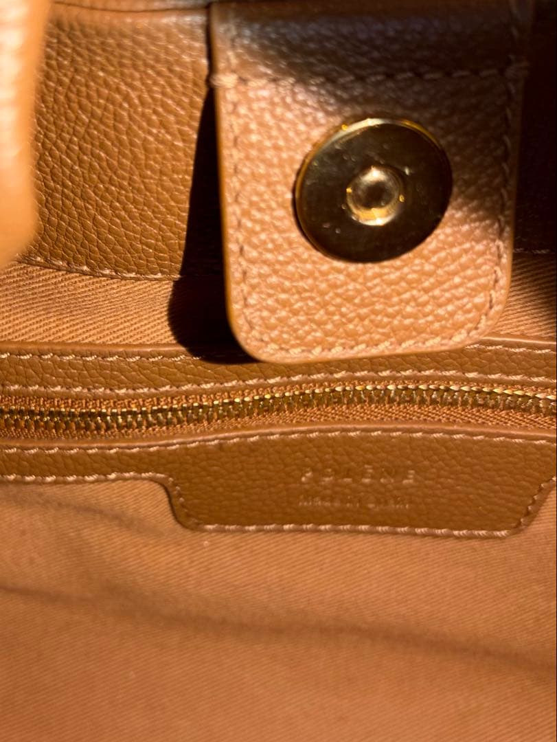 ポレーヌ Pole’ne Numero9 キャメルブラウン　レザー ハンドバッグ