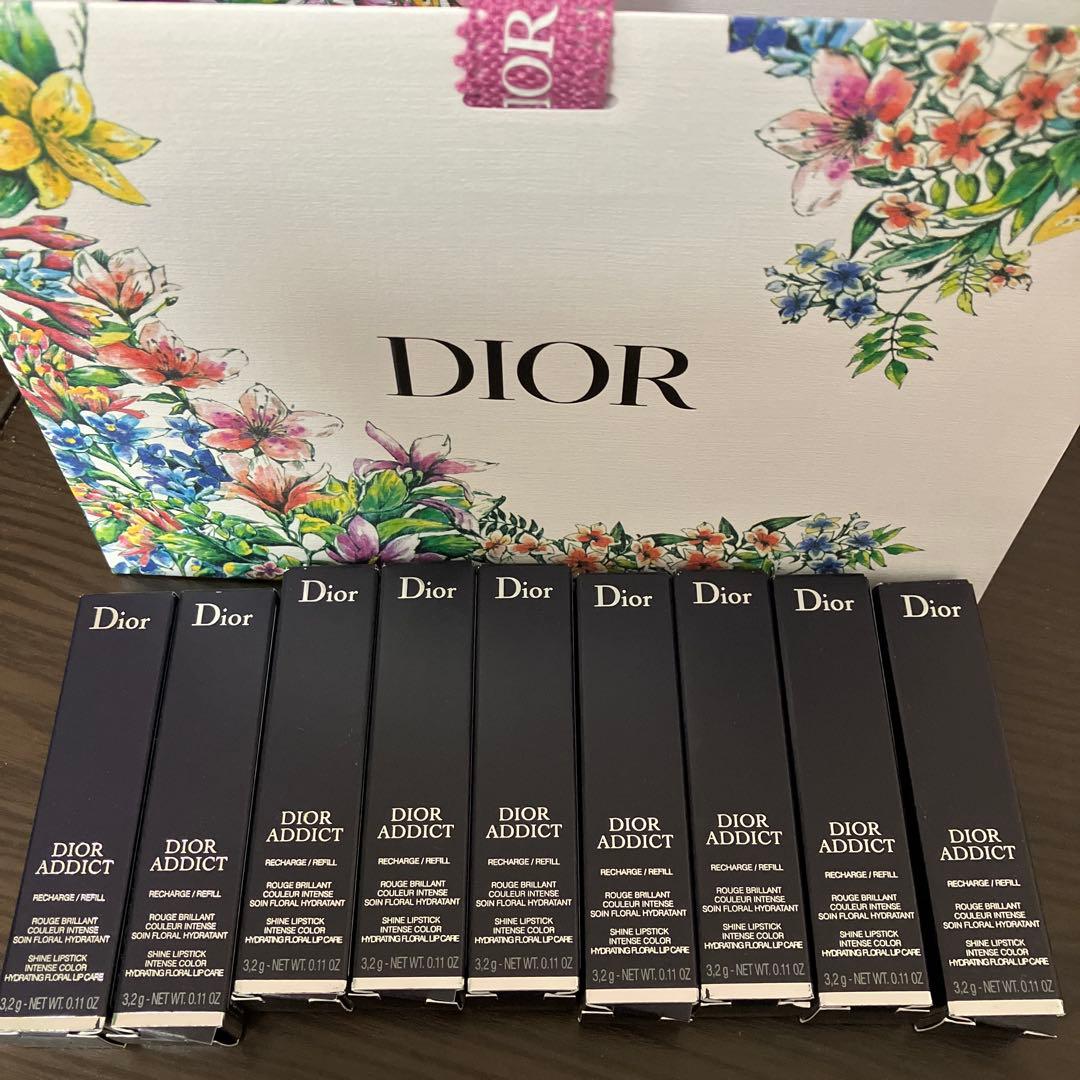 クリスチャンディオールDiorアディクトリップピンクベージュ412口紅9本セット