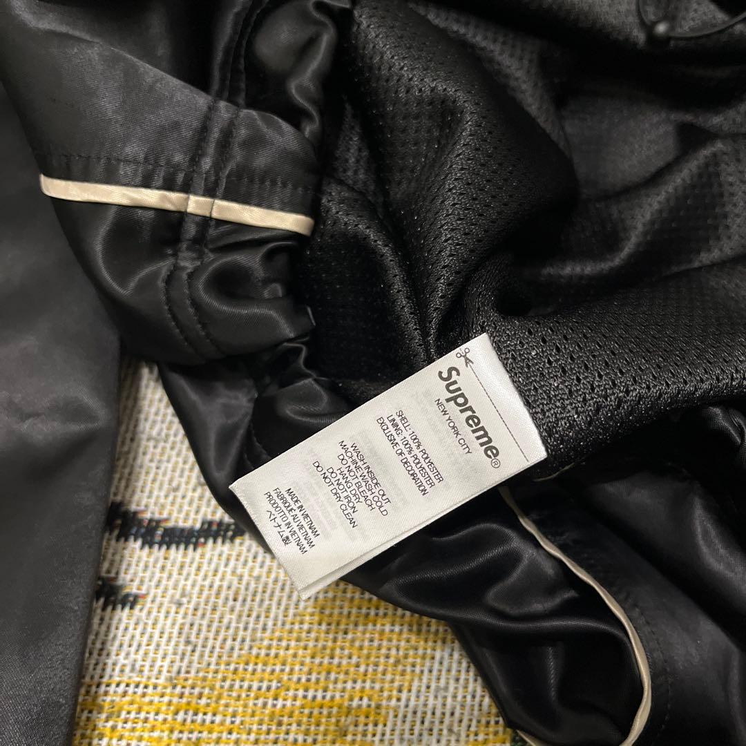 supreme Satin Hooded Track Jacket sサイズ　黒