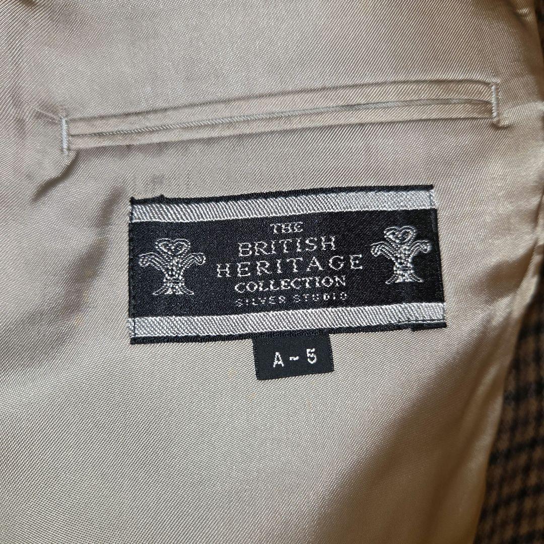 レナウン THE BRITISH HERITAGE A5スーツ 千鳥格子チェック