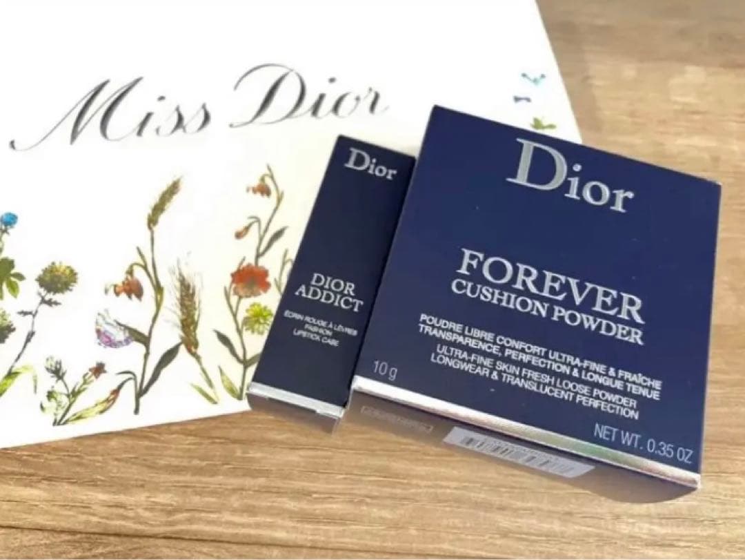 新発売　限定　ディオール　ミレフィオリ　新品　クッションパウダー＆リップケース