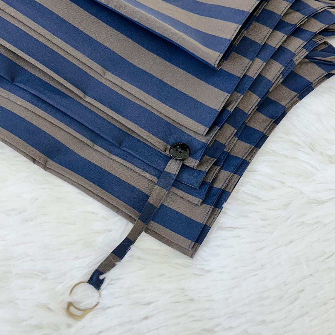 【希少！】イイダ傘店 ストライプ柄 傘 晴雨兼用 オーダーメイド品