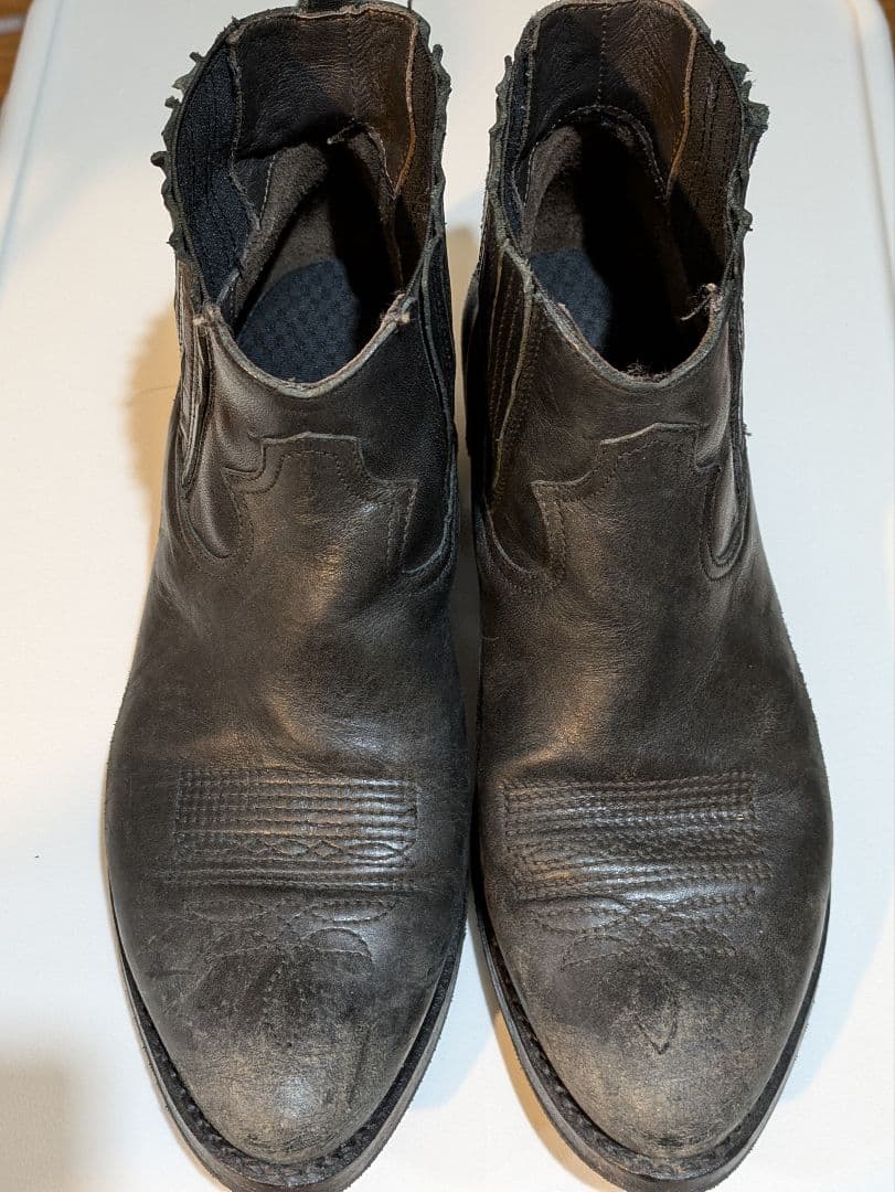 golden  レザーサイドゴアブーツ 38