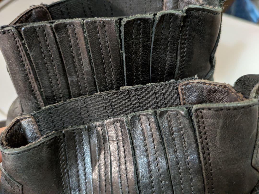 golden  レザーサイドゴアブーツ 38