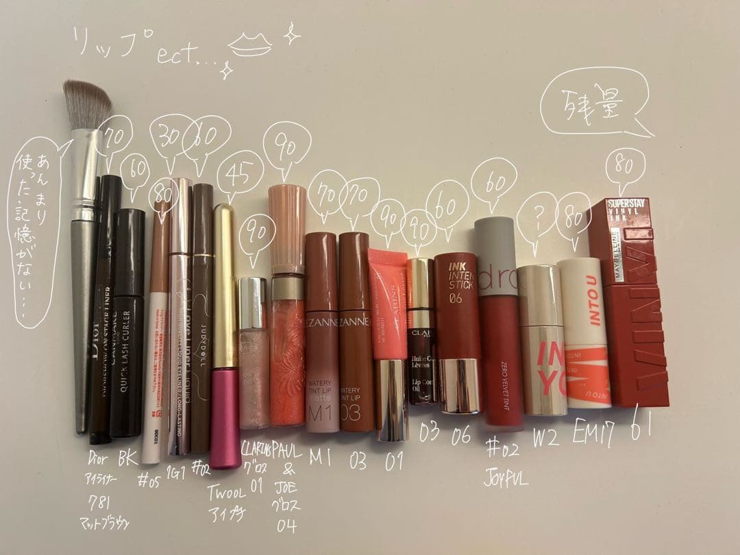 コスメセット 59点 ハンドクリーム・ネイル・アイパレット・リップ　etc