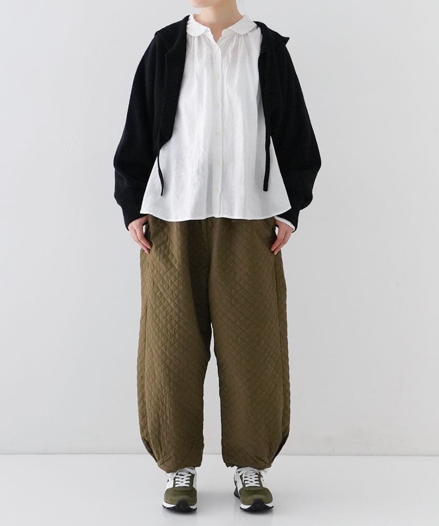 nest Robe キルティングドローコードトラウザーズ