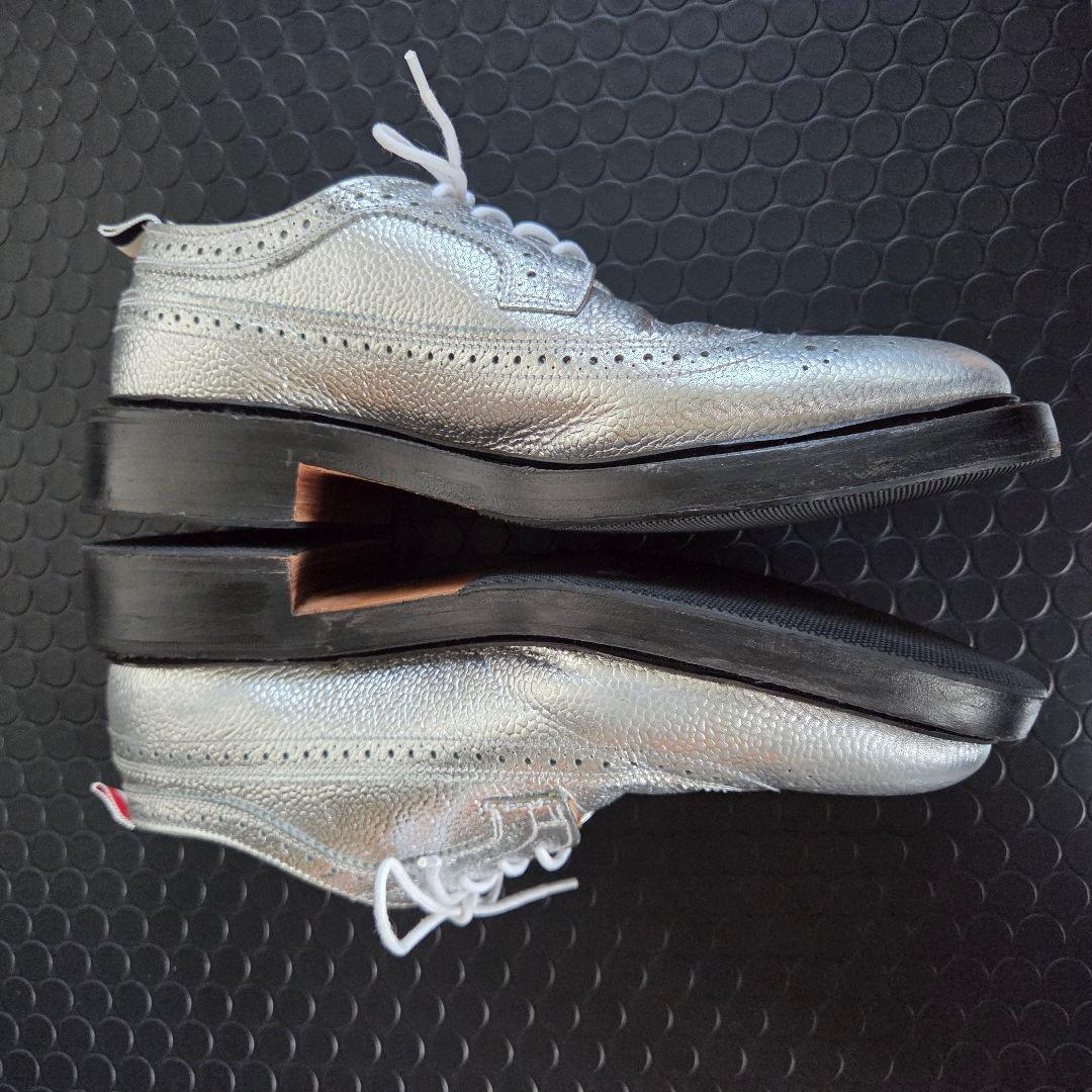 THOM BROWNE トムブラウン シルバー　ウィングチップ 26㎝