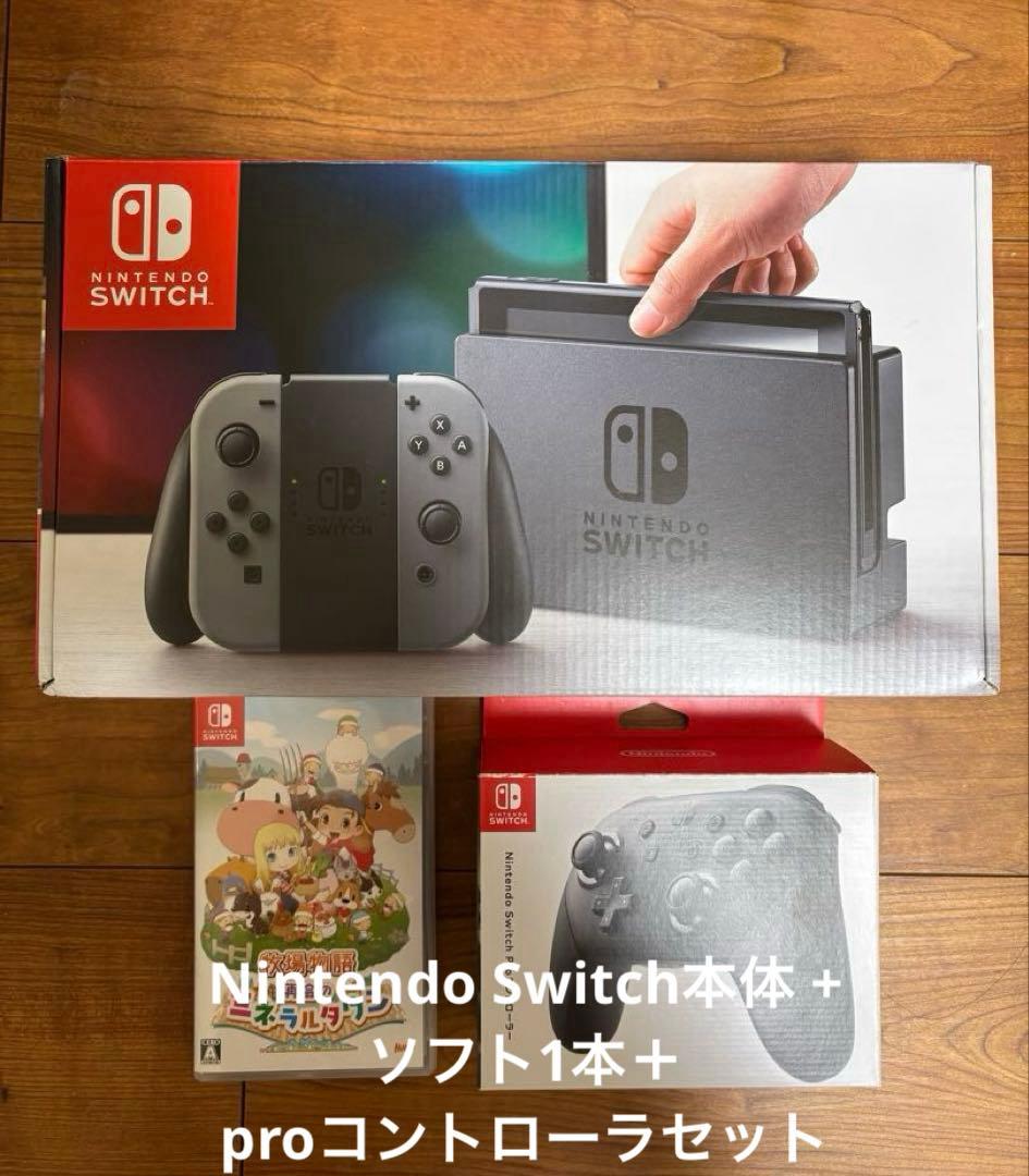 ノンノンさん専用)Nintendo Switch本体 + ソフト1本＋proコン