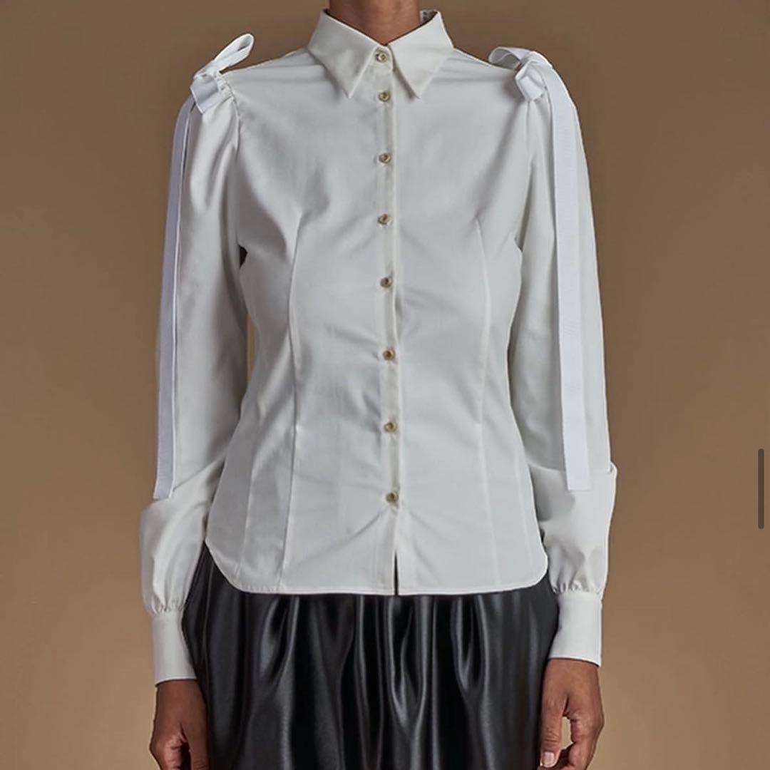 HAENGNAE ブラウス TAMAGO BLOUSE WHITE