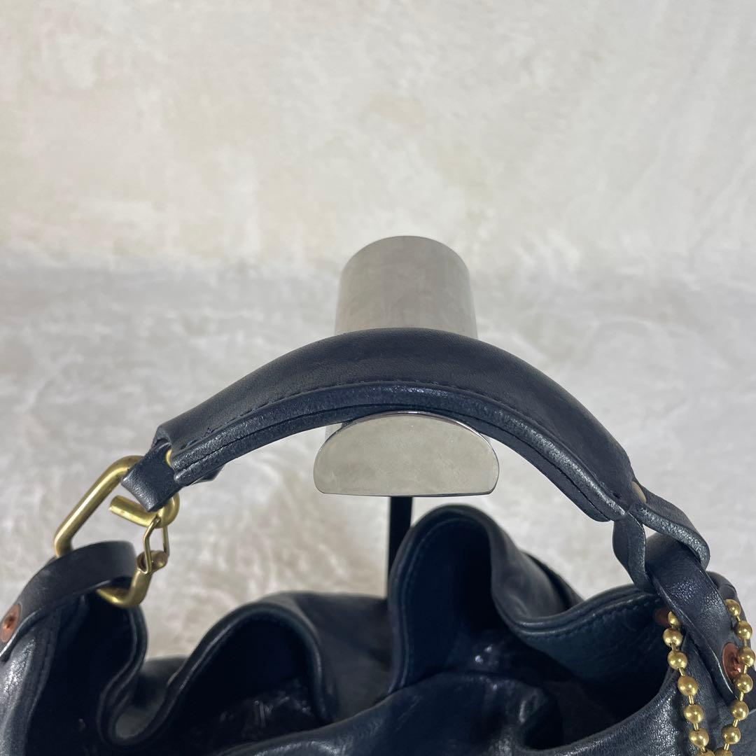 【美品】 MARVELETS マーベレッツ レザー ハンドバッグ ブラック