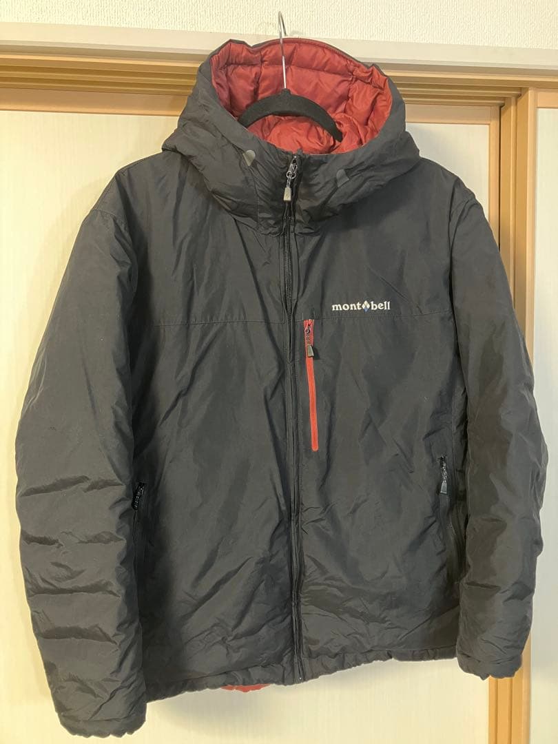モンベル　コロラドパーカ　Mサイズ ブラック×レッド　リバーシブルジャケット