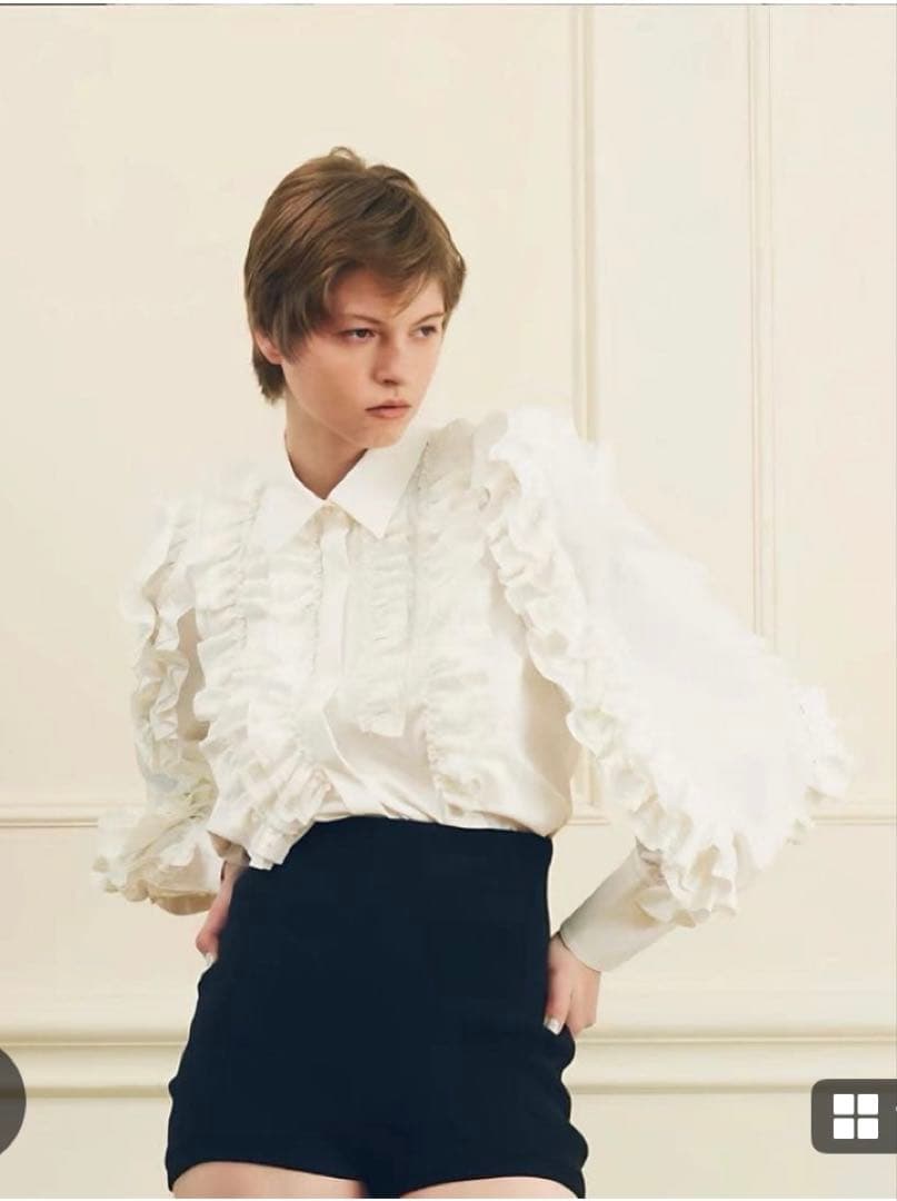 【即日発送】Bibiy CATHERINE BLOUSE WHITE