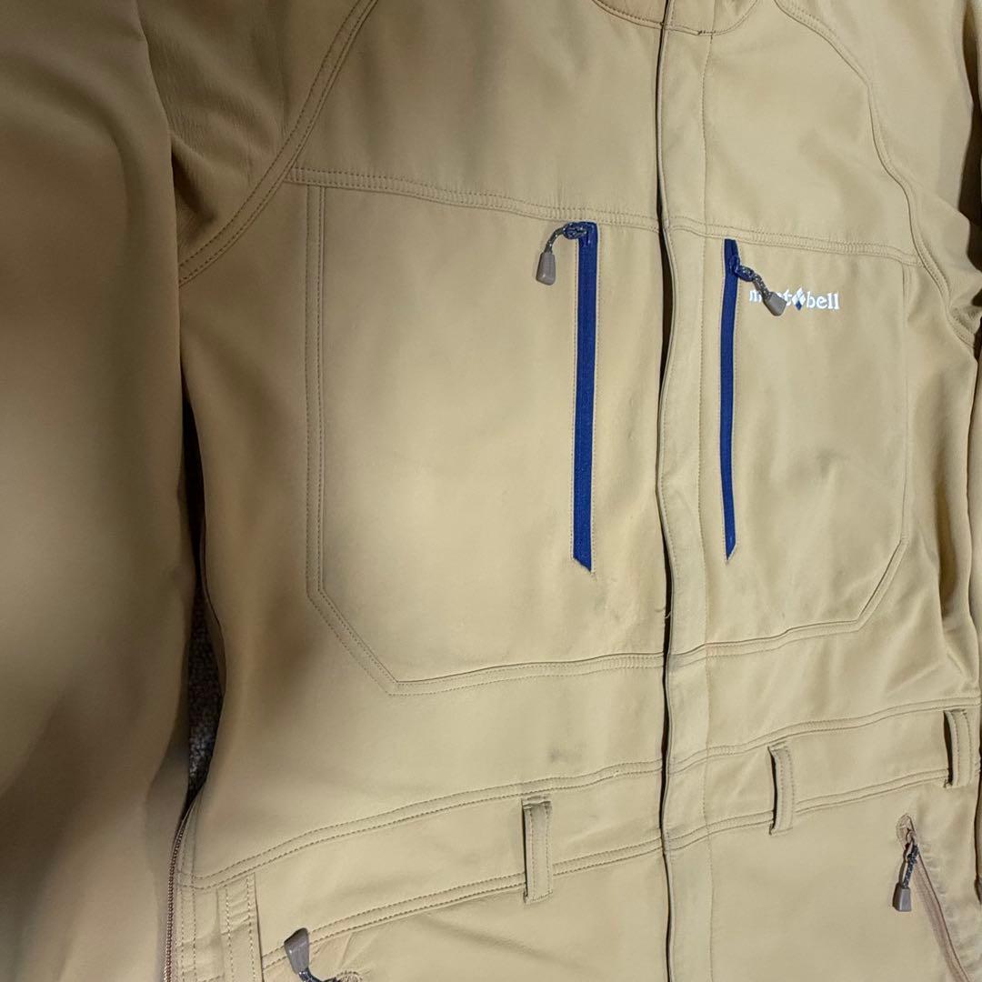 MontBell モンベル 裏起毛 ベージュ フルオーバーオール ツナギ