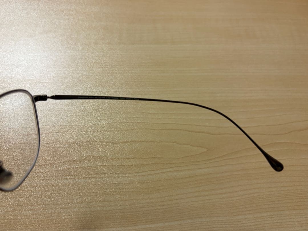 zoff ウェリントンメガネ　度あり　ブラウン　ユニセックス