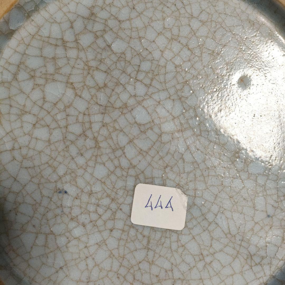 古代佛教遺跡出土完品『紅安南魚草紋酒会壺』桐箱＆極め付