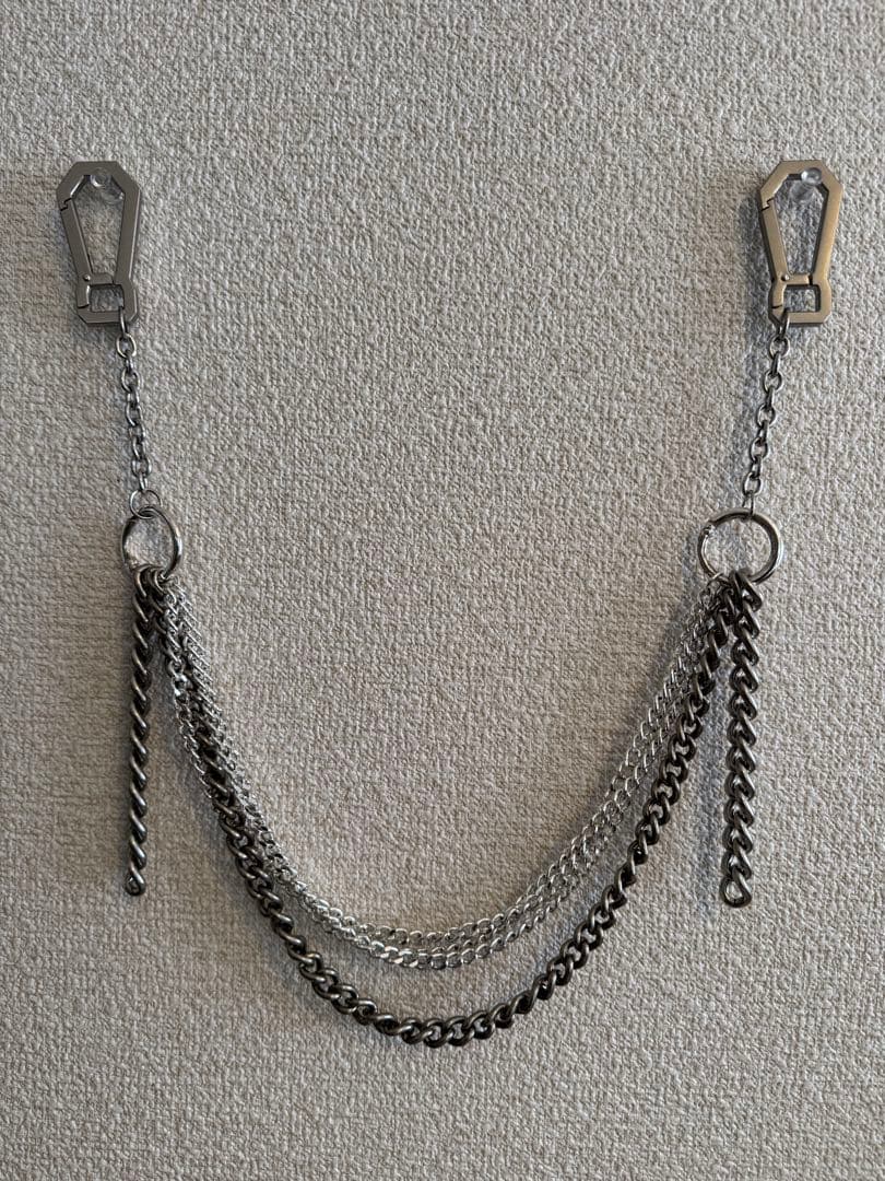 ほ*あ様 【GRANCY】カラビナデザインレイヤリングウォレットチェーン