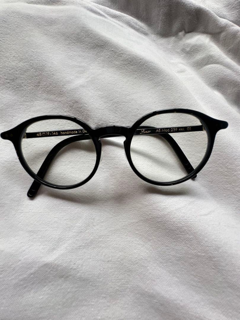 【お値下げ】lunor (スティーブ・ジョブズ) 度なし　伊達メガネ　黒縁メガネ