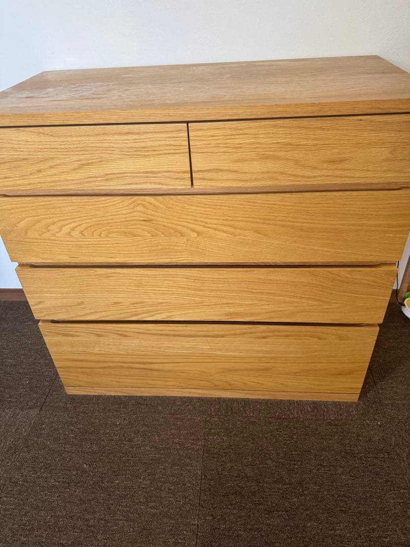 ピザさん専用/6月までお値下げ！【無印良品】木製チェスト4段 オーク材