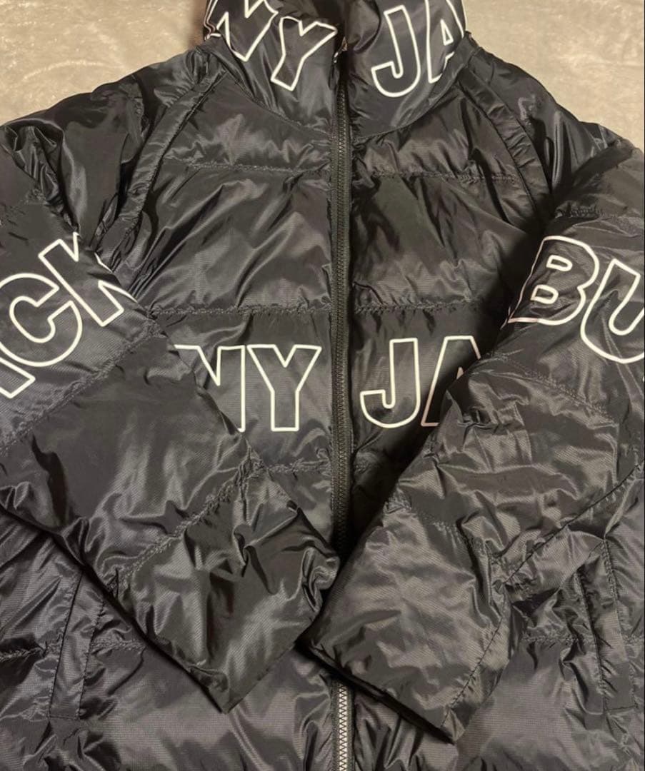 ジャックバニー　ブラック ロゴ入り ダウンジャケット　ツーウェイ　 美品
