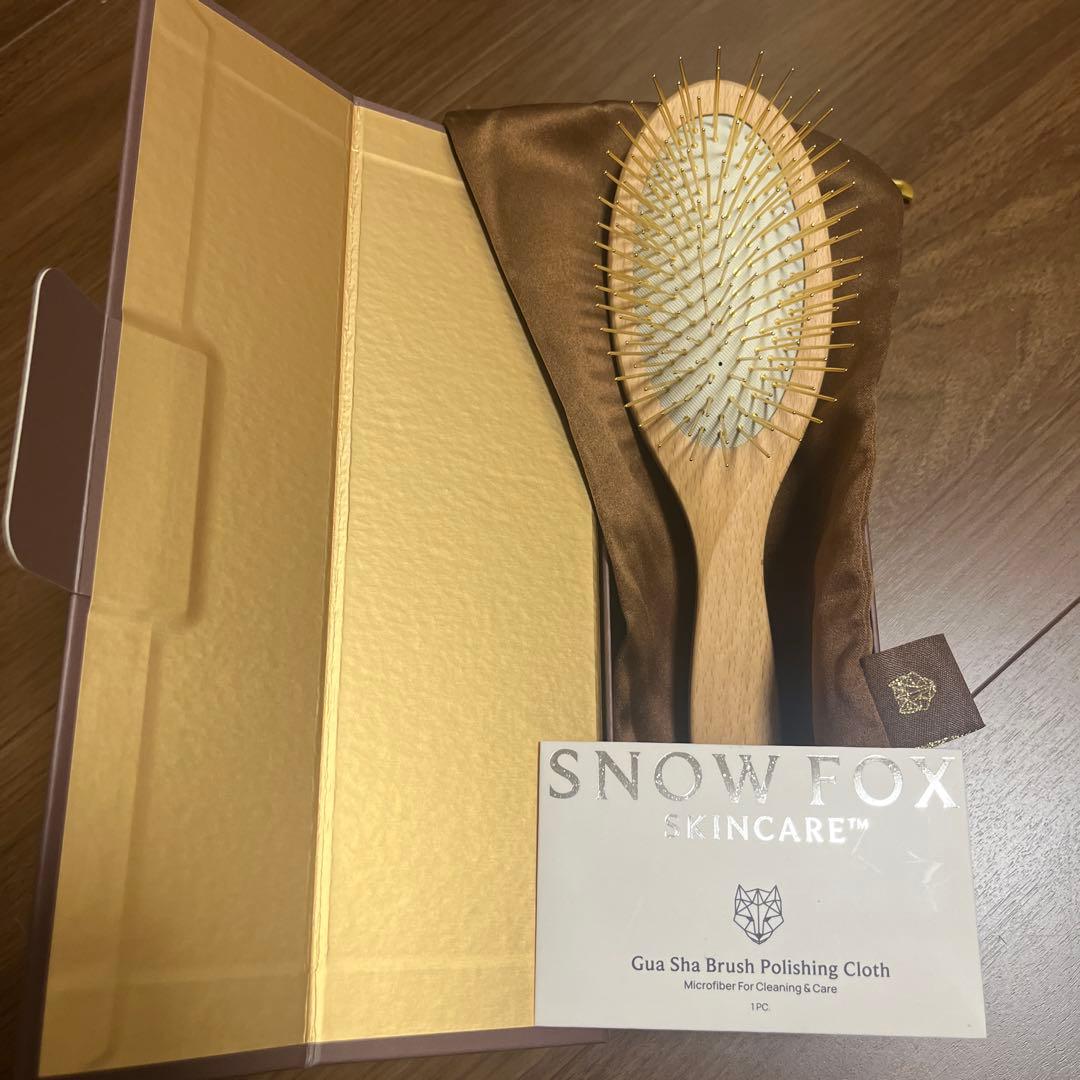 ●1度のみ使用● FOX プレミアム FOX カッサ ウッド ヘアブラシ