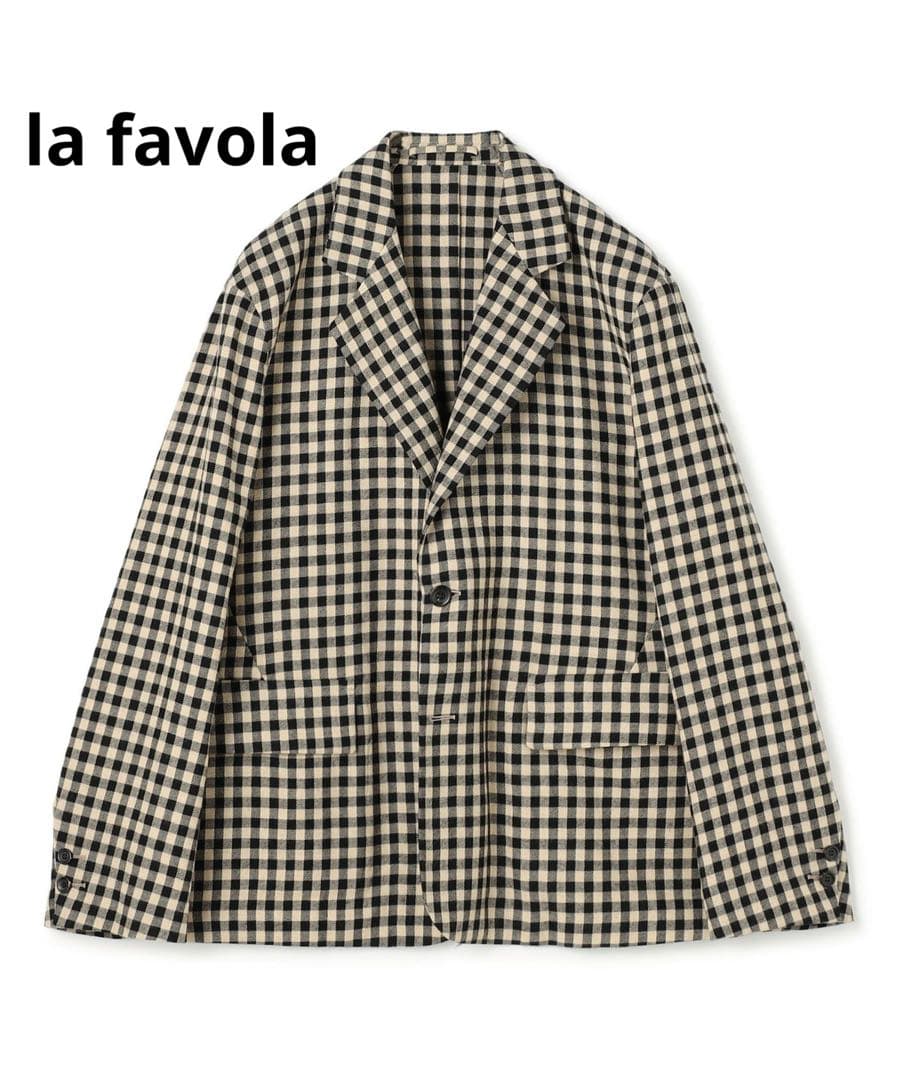 la favola ラファーボラ シングルブレステッド2Bジャケット