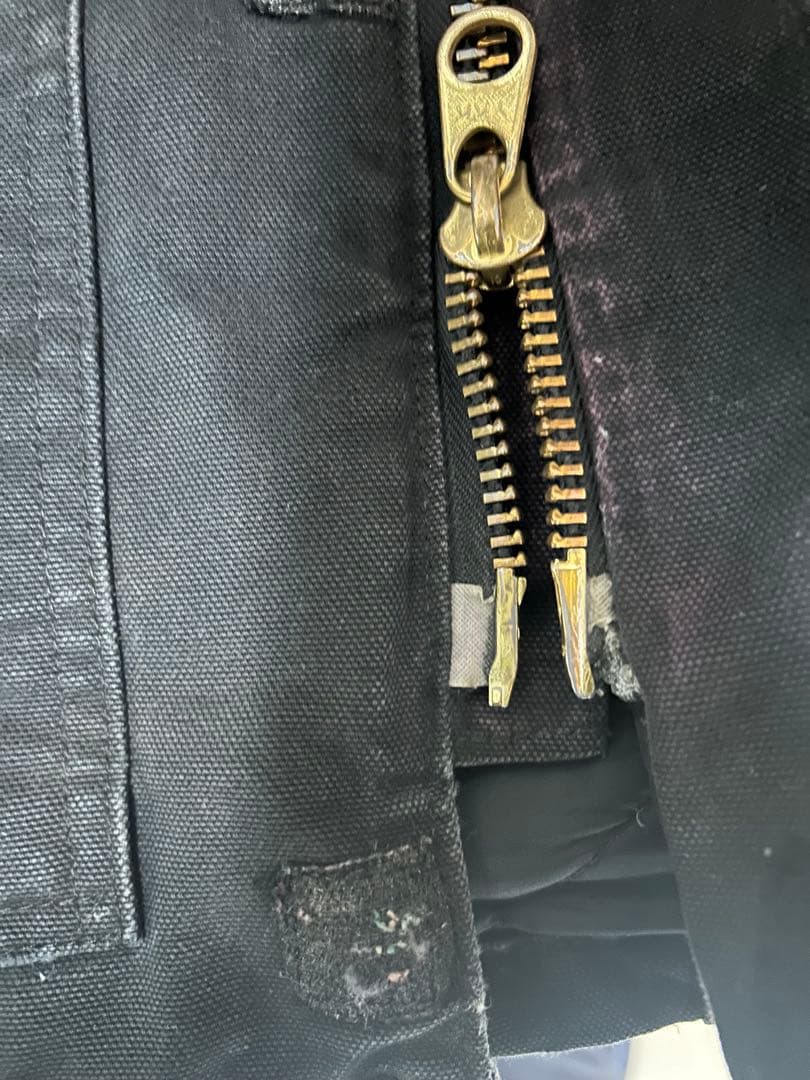 値下げ　Carhartt トラディショナルコート　ブラックフェード　カバーオール