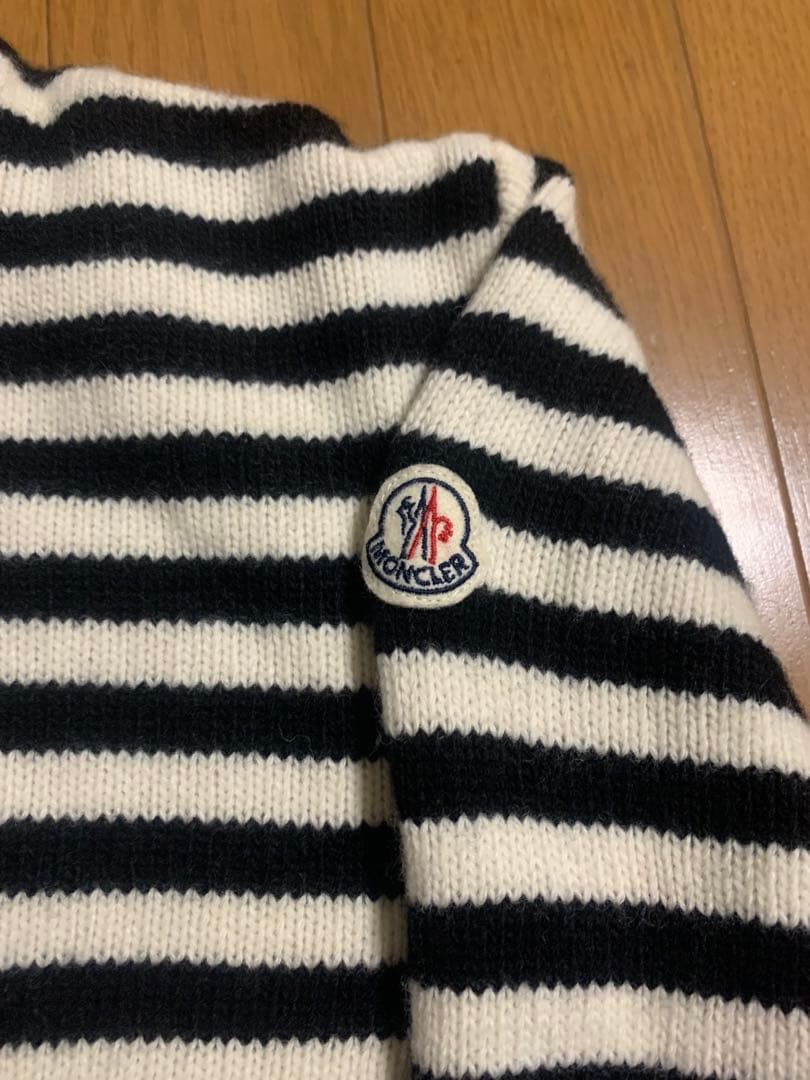 美中古 MONCLER モンクレール タートルネックセーター ニット ボーダー