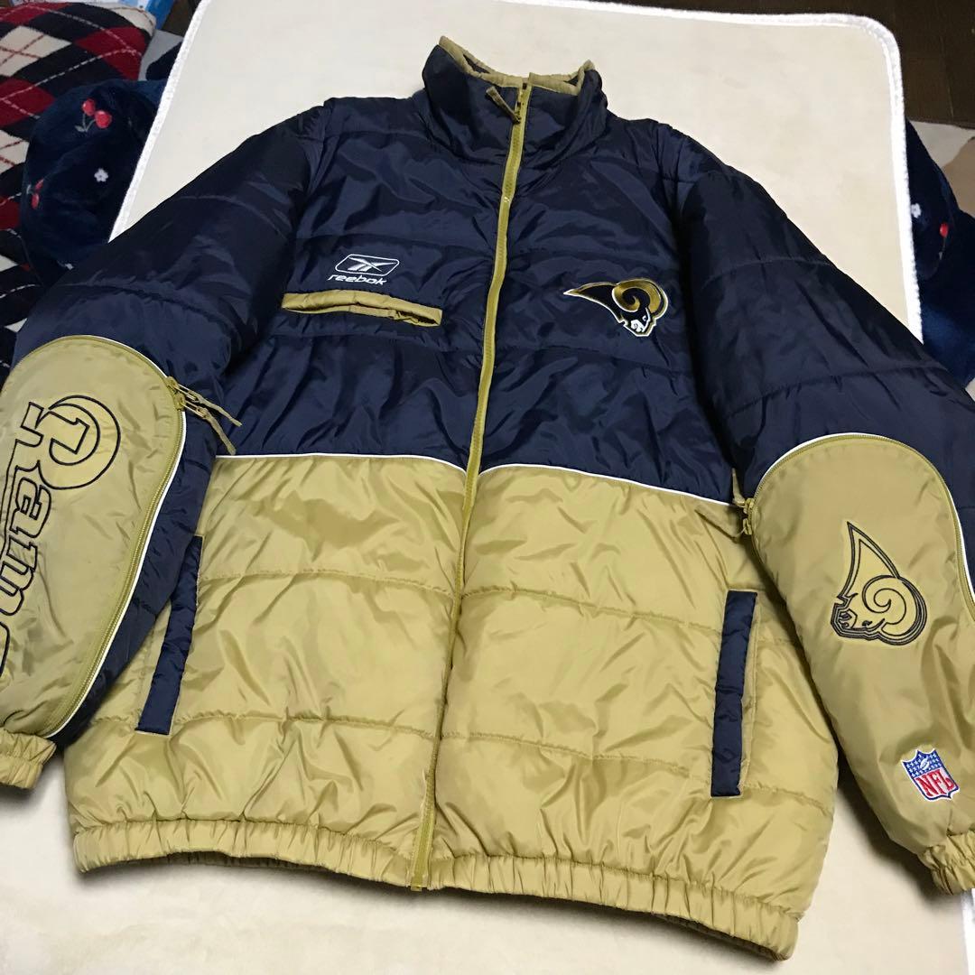 希少　リーボック×N F Lコラボ　ロサンゼルスラムズチームジャケット