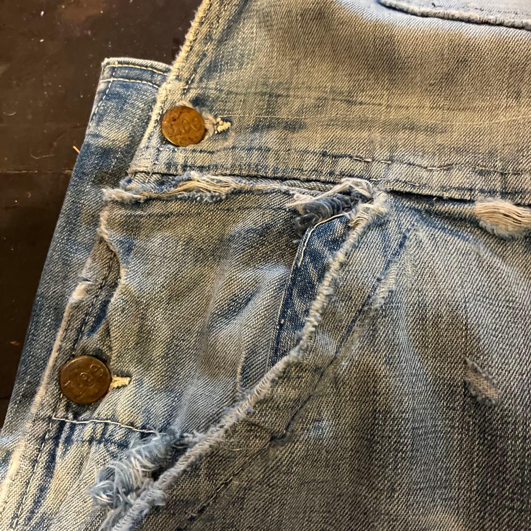 [圧倒的雰囲気！]70s Lee ビンテージ　オーバーオール ボロの美学。炭鉱系