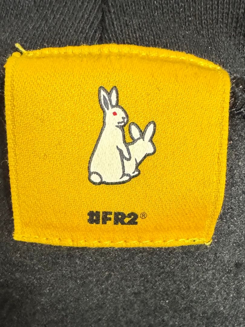 12月迄#FR2 ブラック Heart Rabbit Hoodie XL 未使用