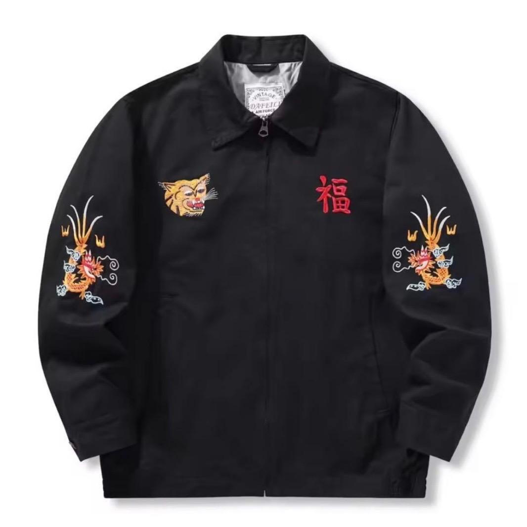 ベトジャン スーベニアジャケット60's 70's 黒XL