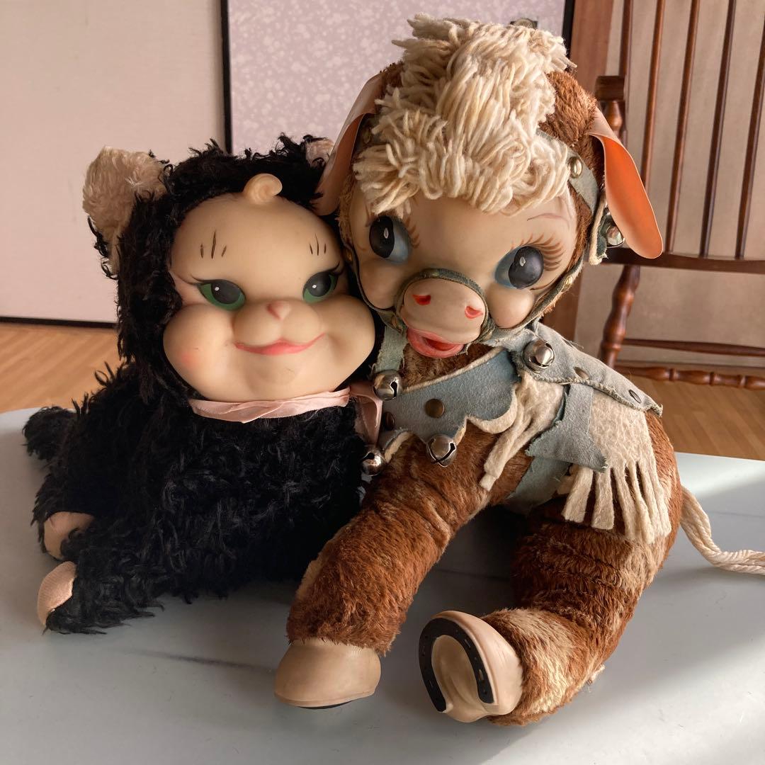 ラシュトン　ラバーフェイスドール　キティ　ネリーメリーちゃん　　ビンテージ