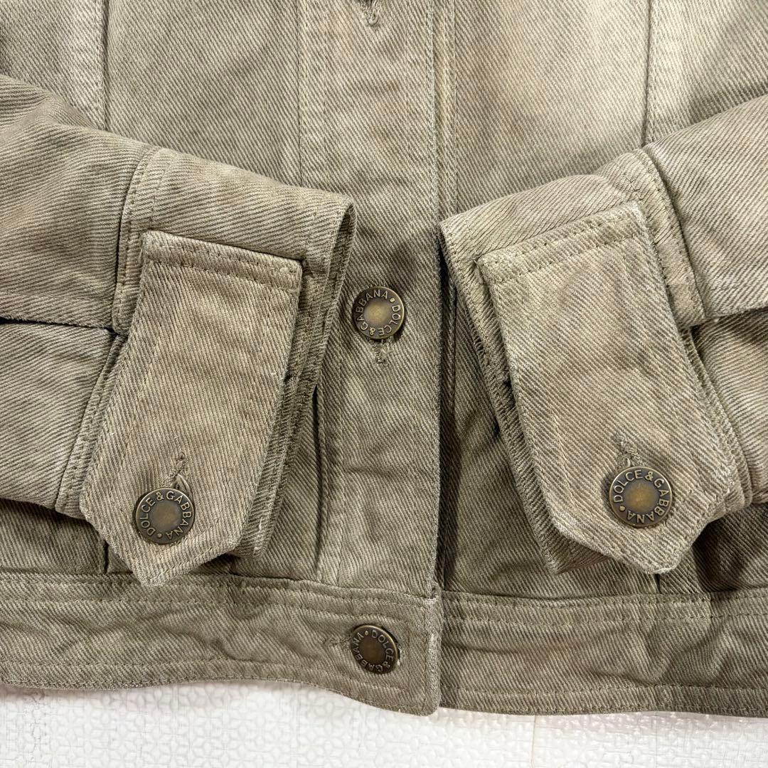 新品未使用 タグ付 ドルチェ&ガッバーナ ヒョウ柄 デニム ジャケット 40