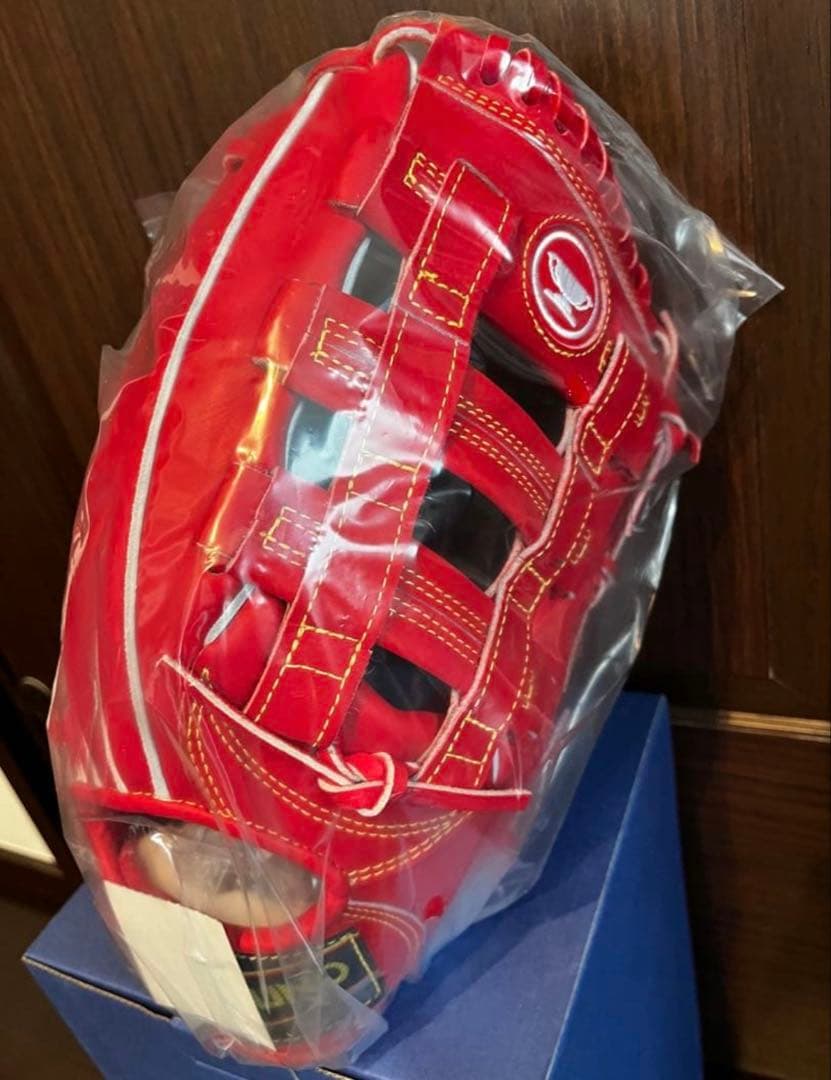 硬式用ワールドウィン復刻版 赤カップ 福本豊モデル 新品未使用タグ付