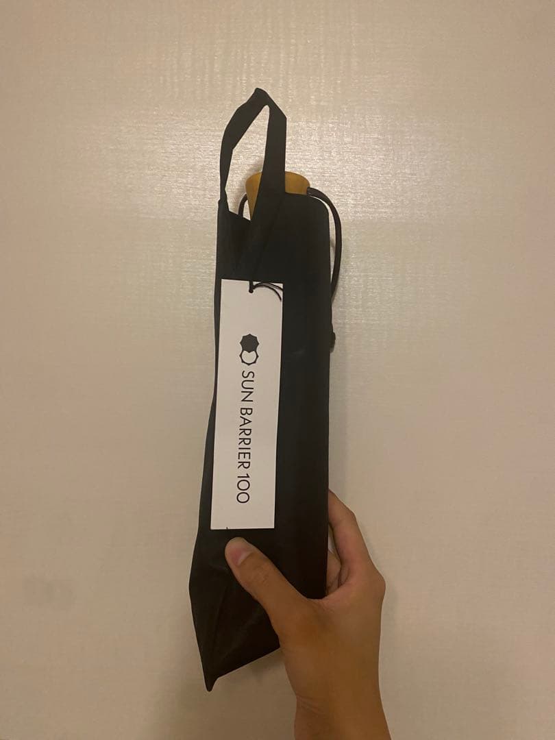 SUN BARRIER 100 折りたたみ傘 ブラック 55cm