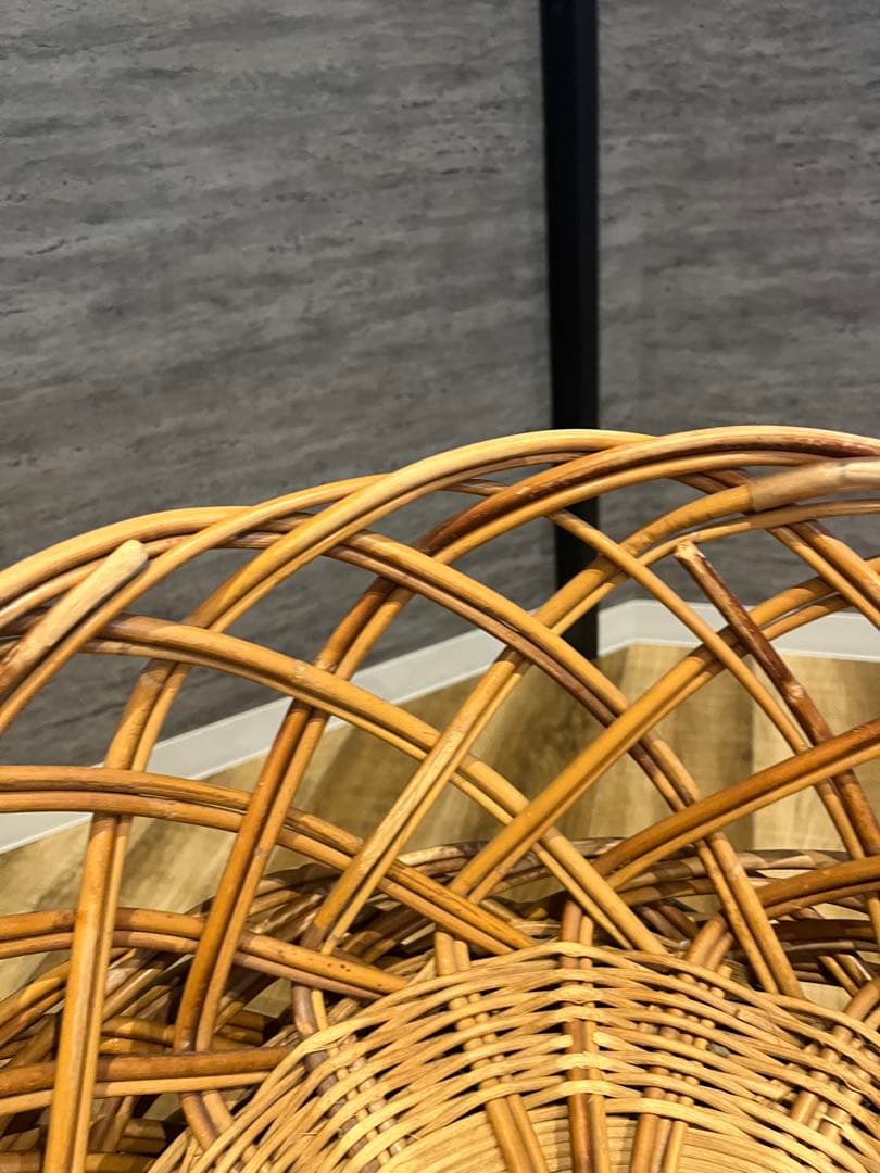 激安/アンティーク/昭和レトロ/古道具/銭湯/籐カゴ/脱衣カゴ/籠/バスケット