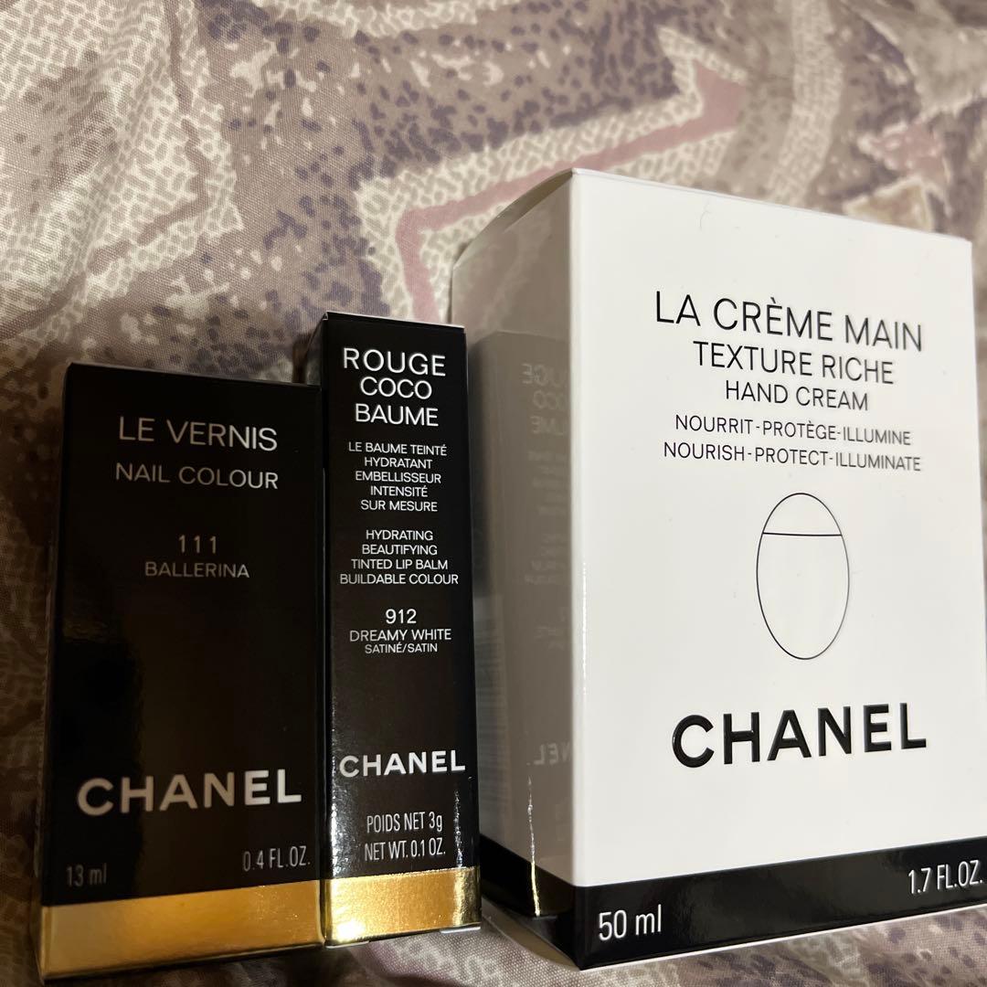 CHANEL ハンドクリーム & ネイルカラー リップクリームセット