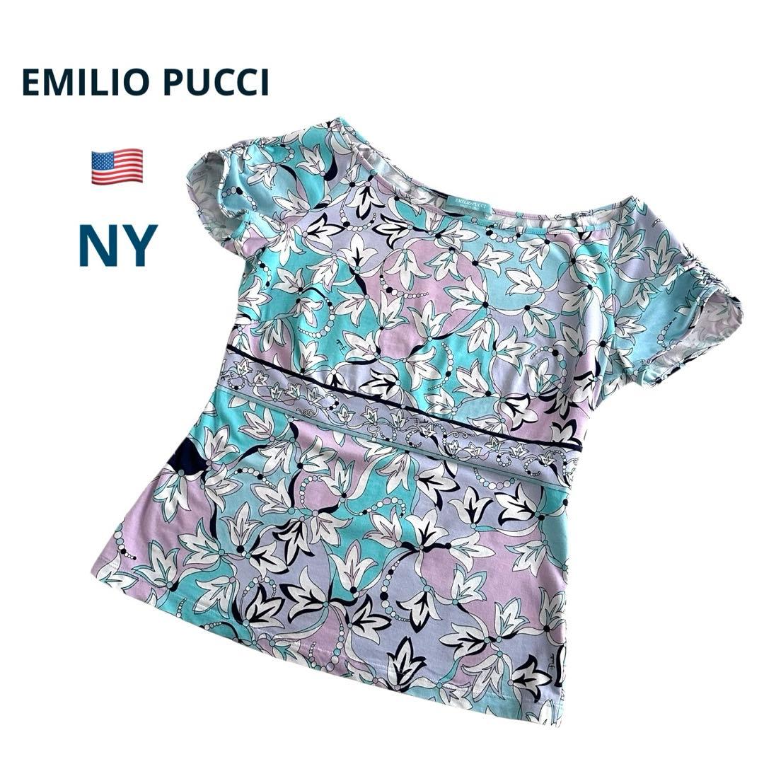 エミリオプッチ【EMILIO PUCCI】Tシャツ　トップス　カットソー　美品