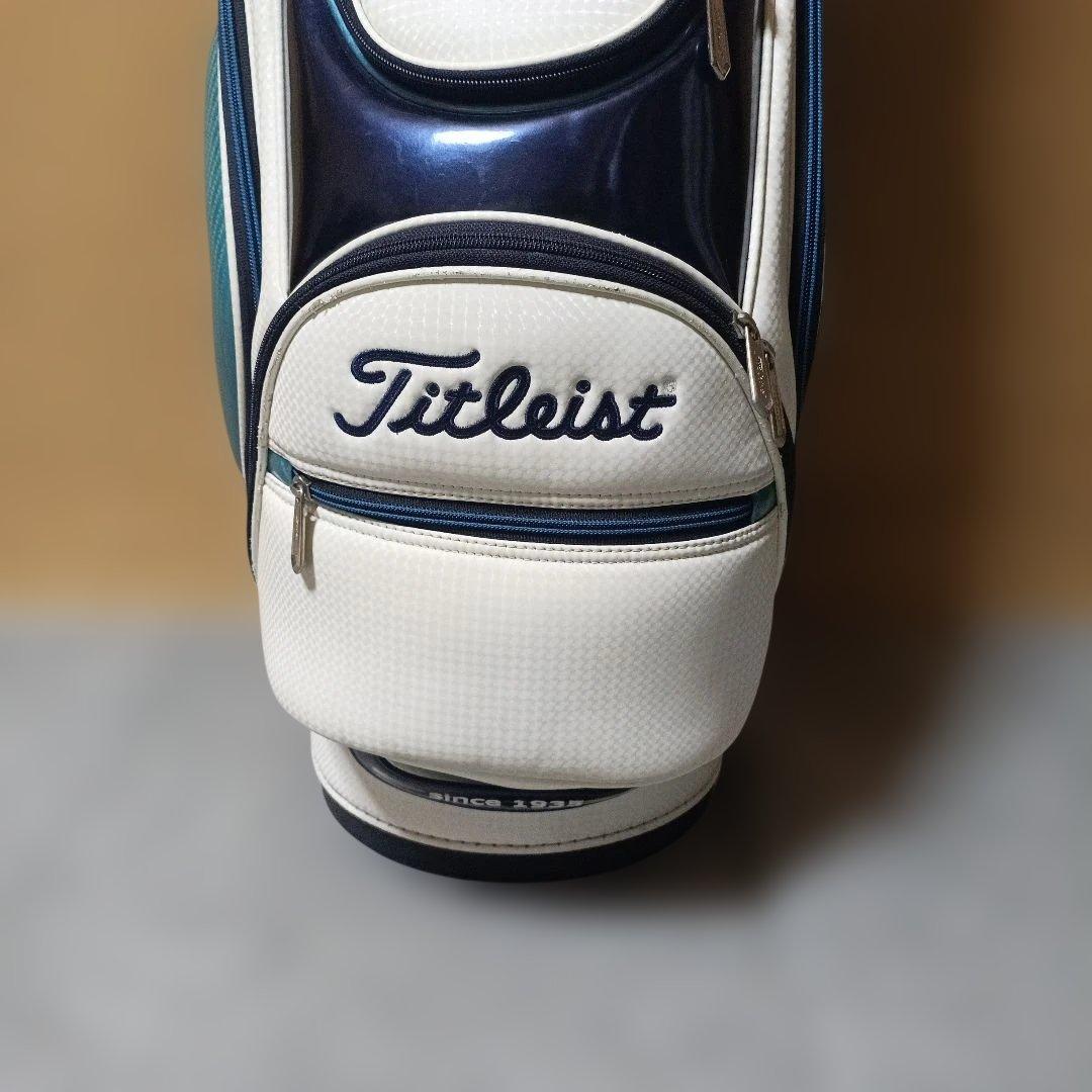 Titleist ゴルフキャディバッグ ホワイト/ネイビー