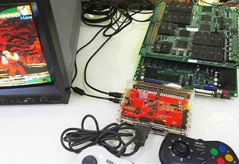 CBOX+電源付 サターンパッド&NEOGEOパッド対応 連射付