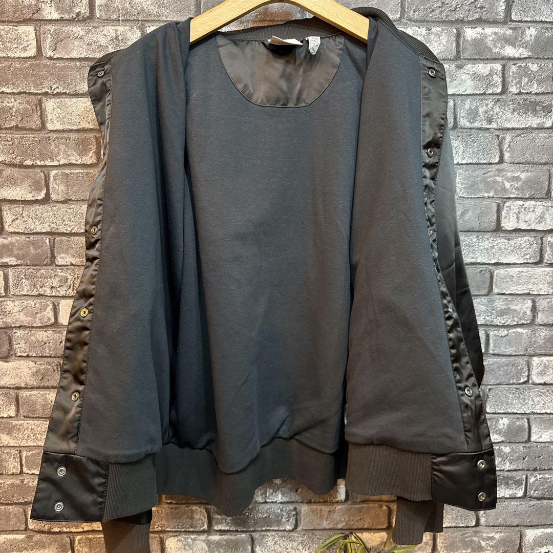 アディダス オリジナルス シュムーフォイル サテンボンバー 黒 L