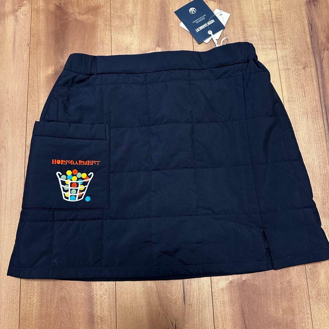 長袖ポロシャツ　保温素材　中綿　スカート　セットアップ　秋冬　サイズ36 新品