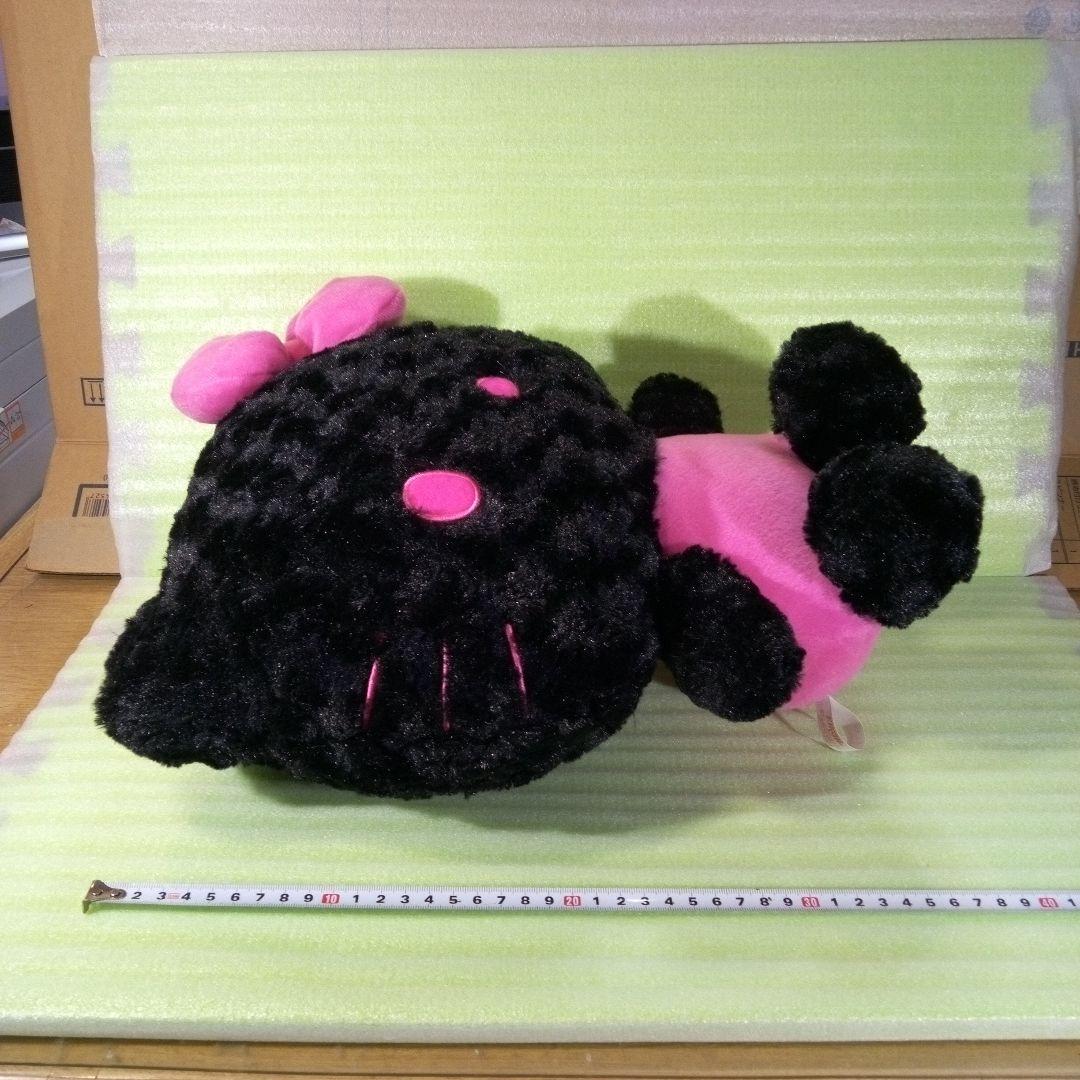 ハローキティ　ぬいぐるみ　EIKOH　エイコー　黒　ブラック　ピンク　レア