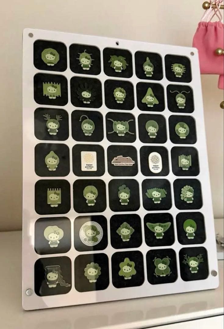 大阪 万博 藻 キティ ピンバッジ 全32種 コンプリート&日本館パビリオン