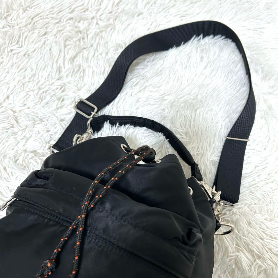 【極美品✨完売品/バルーンサック】ポーター　2way ショルダーバッグ　黒　巾着